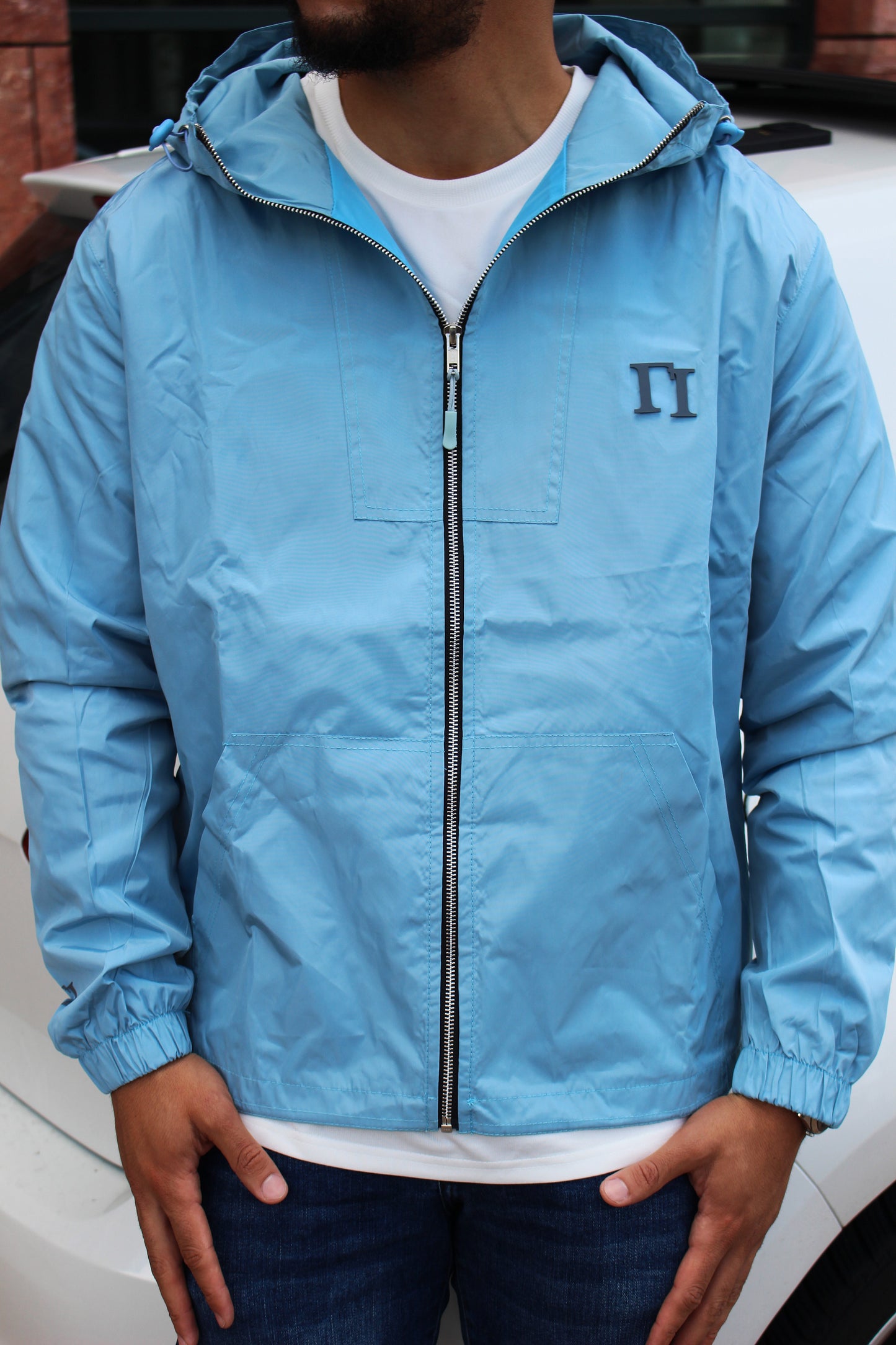 Sky Blue Windbreaker