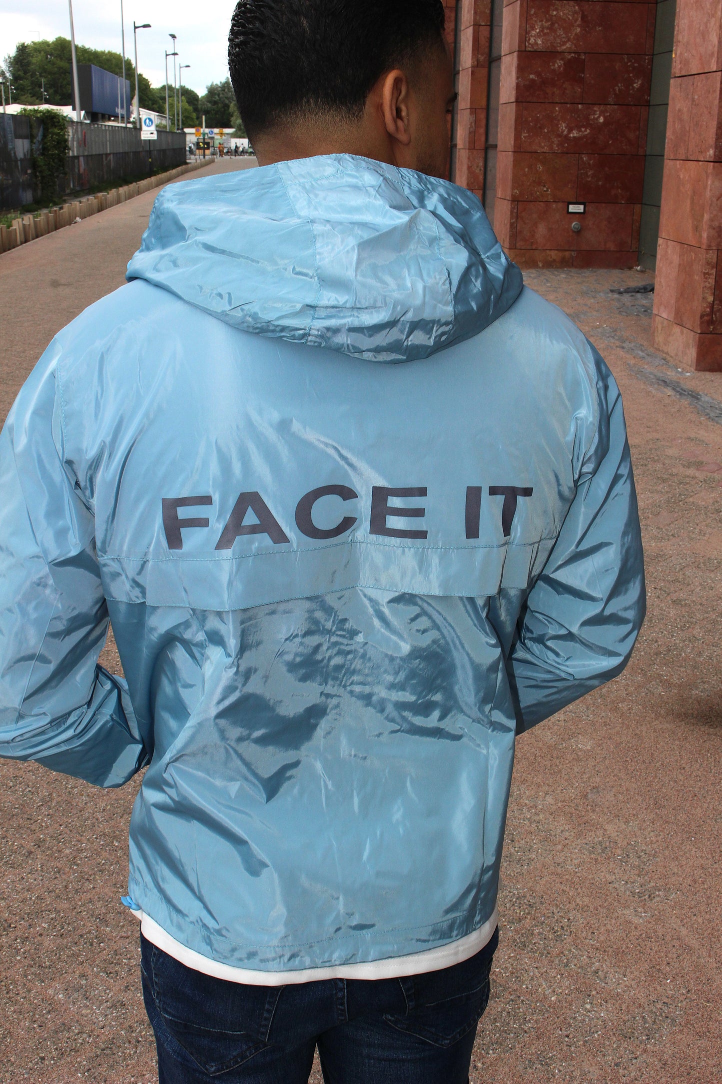 Sky Blue Windbreaker