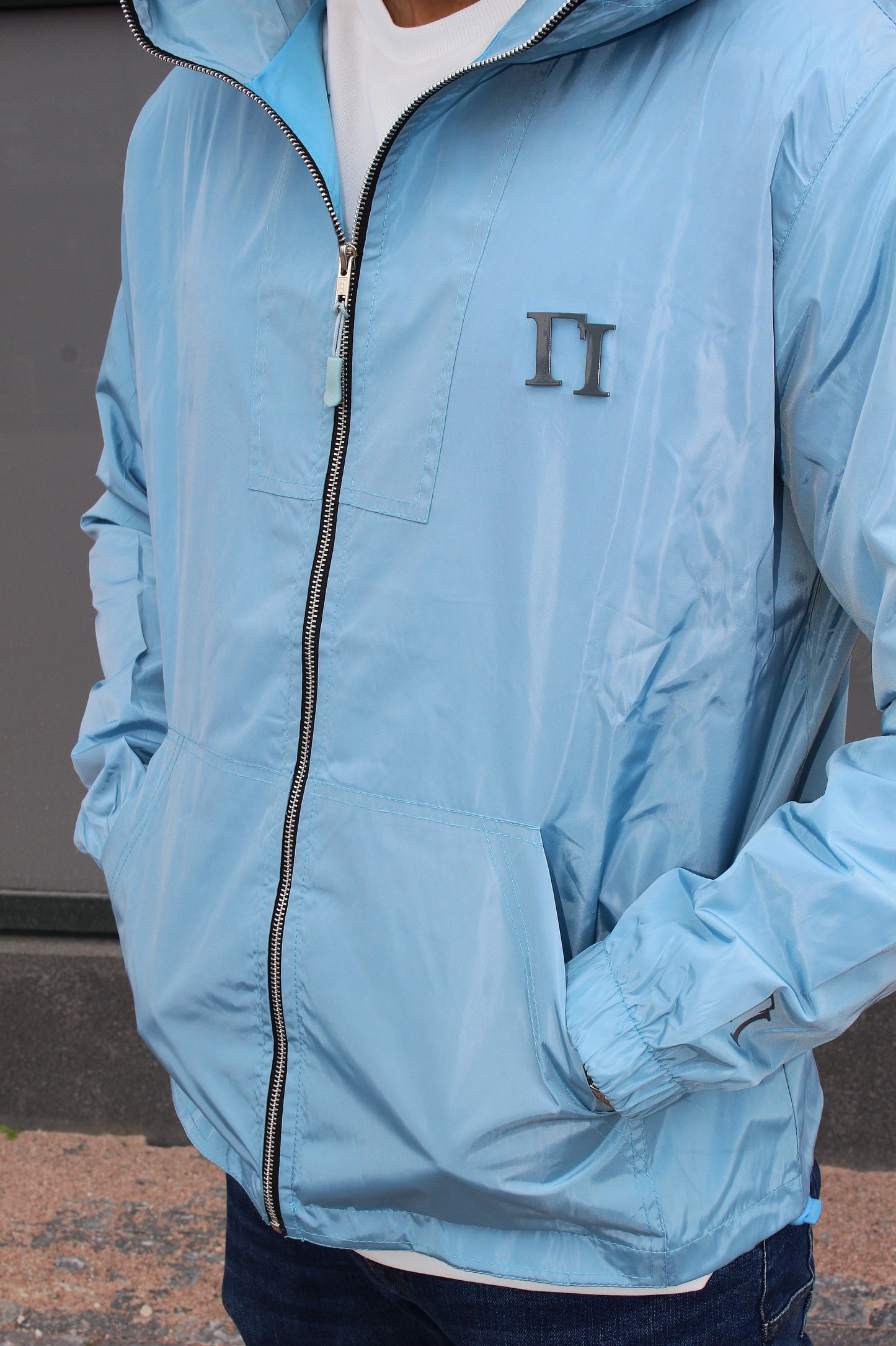 Sky Blue Windbreaker