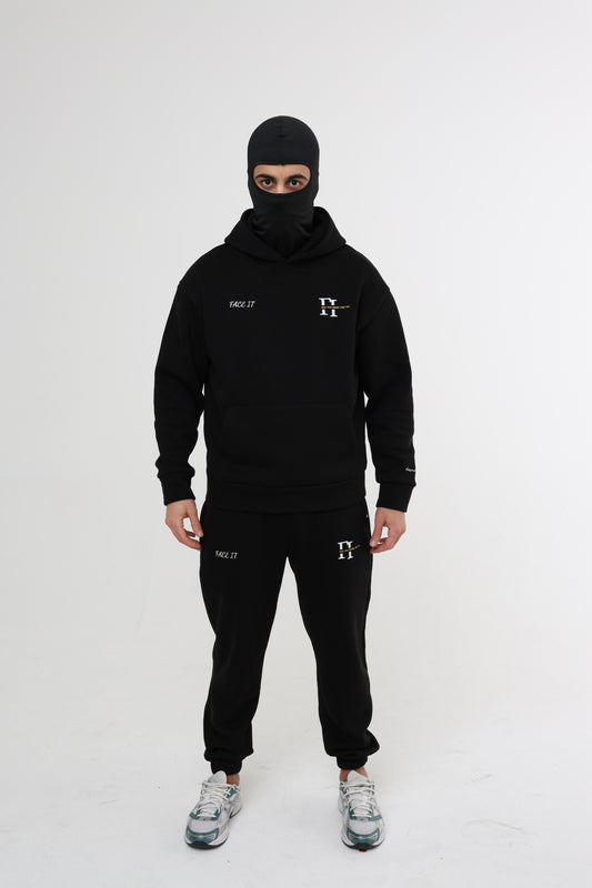 BLACK FACE IT TRACKSUIT