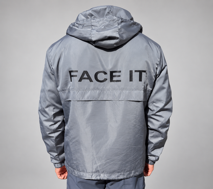 Grey Windbreaker