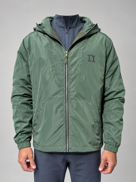 Military Green Windbreaker