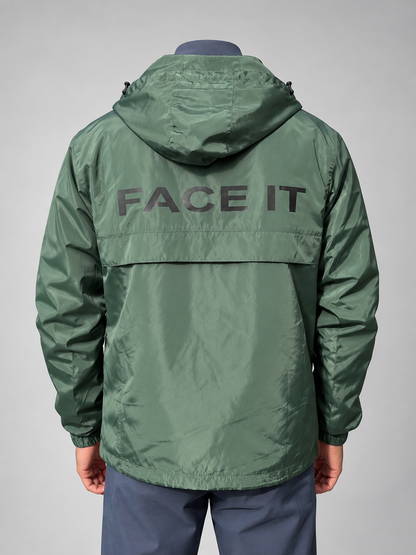 Military Green Windbreaker