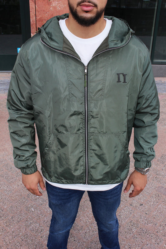 Military Green Windbreaker