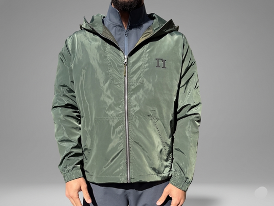Military Green Windbreaker