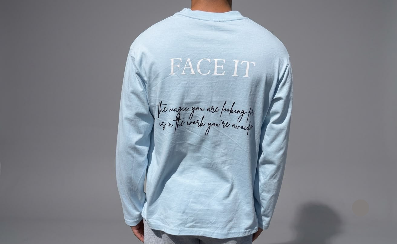 Blue long-sleeve