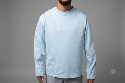Blue long-sleeve