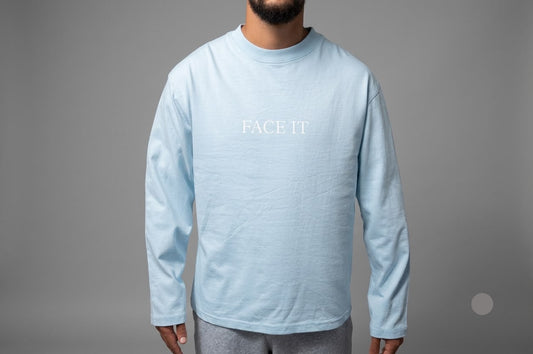 Blue long-sleeve