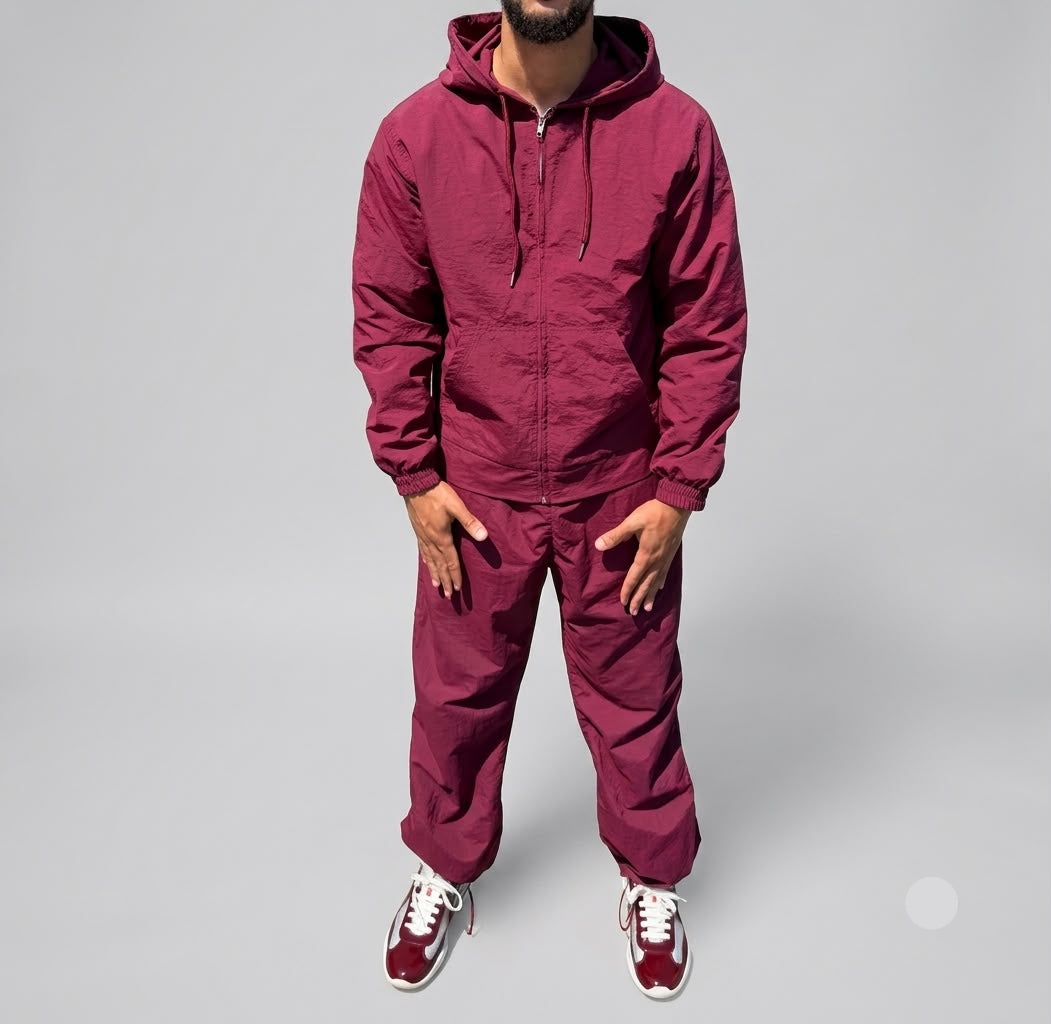 Burgundy Tracksuit